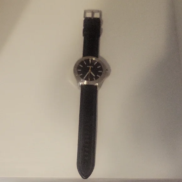 Mens Fossil Black and Silver large face stainless Watch - Picture 2 of 4